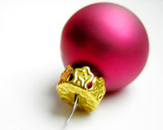 Christmas ball (also called a bauble in British English