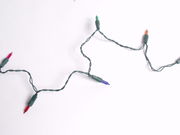 Section of a string of Christmas lights