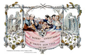 The world's first Christmas card, made by John Callcott Horsley