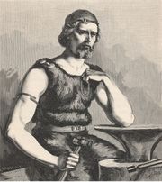 The smith hero Vlundr, the ruler of the dkklfar (dark-elves)