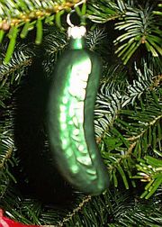 An original German Christmas Pickle