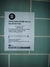 Spoof subway poster (New York)