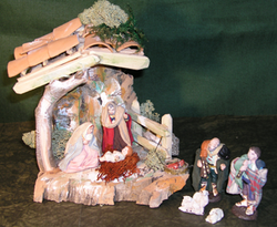 A traditional nativity scene from Naples, Italy