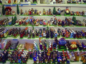 Santons on sale in Toulon, France